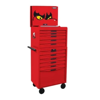 TENG 800PCE 26" 11 DRAWER STACK TOOL KIT, METRIC & IMPERIAL, PS TRAYS, RED