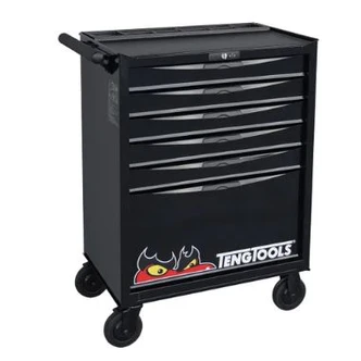 TENG 6-DR. 8-SERIES ROLLER CABINET - BLACK**