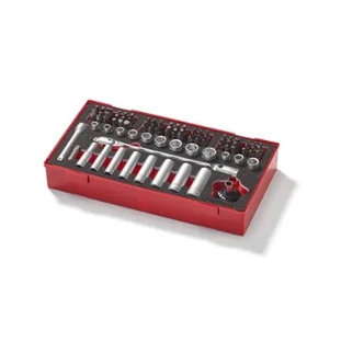 TENG 87PCE 1/4" DR. SOCKET & BITS SET (EVA) - TEA-TRAY