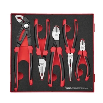 TENG 5PCE PLIER SET TPR GRIP Q EVA2