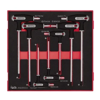 TENG 7PCE TORX TP/TPX T-HANDLE SET 10-40 -TED-TRAY