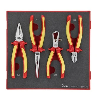 TENG 4PCE MB 1000V VDE PLIER SET - TED-TRAY