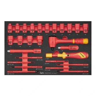 TENG 27PCE SOCKET & TORQUE SCREWDRIVER SET INSULATED