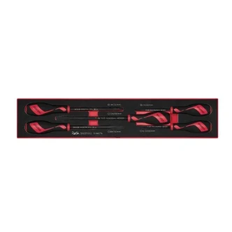 TENG 5PCE POWER THRU SCREWDRIVER SET - TEX-TRAY