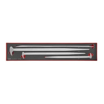 TENG 4PCE ROLL/HEEL BAR SET W/TYRE LEVER - TEX-TRAY