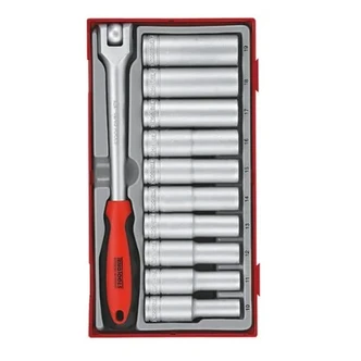 TENG 11PCE 1/2" DR. DEEP SOCKET SET 10-19MM - TC-TRAY