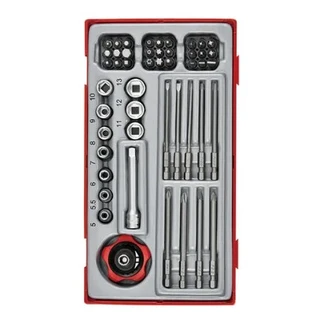 TENG 48PCE 1/4" DR. SOCKET & BITS SET - TC-TRAY