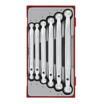 TENG 6PCE DBL FLEX-HEAD SPANNER SET 8-19MM - TC-TRAY