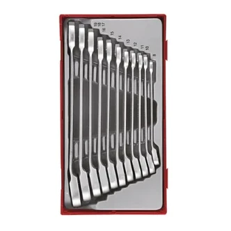 TENG 11PCE REV. RATCHET COMBINATION SPANNER SET 8-19MM - TC-TRAY