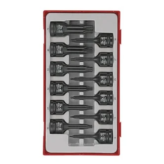 TENG 12PCE 1/2" DR. TX SOCKET SET TX10-70 - TC-TRAY