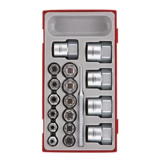 TENG 3/8" & 1/2" DR. STUD EXT SOCKET SET - TC-TRAY