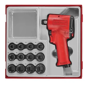 TENG 13PC 1/2 DR. MINI AIR IMP.WR. & SKT SET-TTD-TRAY