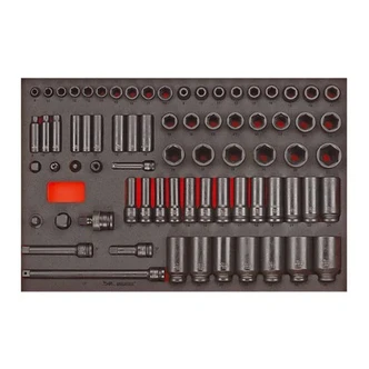 TENG 73PCE 3/8" & 1/2" DR. METRIC IMP SOCKET & ACC SET (EVA)