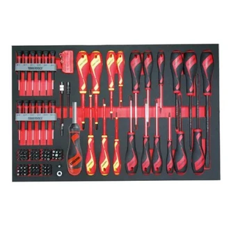 TENG 98PCE MD TX/TPX, PWR-THRU & VDE SCREWDRIVER SET (EVA)