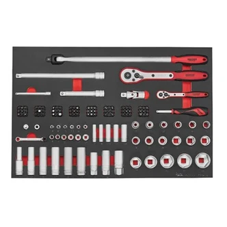 TENG 126PCE SOCKET SET 1/4" & 1/2" DR. (EVA)