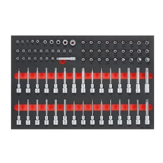 TENG 85PCE 1/4, 3/8" & 1/2" DR. SPECIALITY SOCKET SET (EVA)