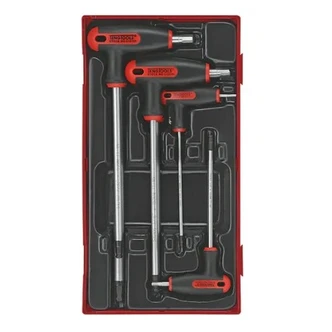 TENG 7PCE T-HANDLE AF HEX DRIVER SET - TC-TRAY