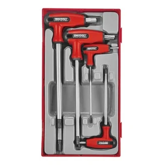 TENG 7PCE T-HANDLE METRIC HEX DRIVER SET (N) - TC-TRAY