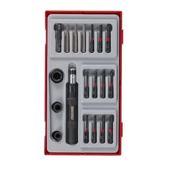 TENG 19PCE 1/4" DR. IMPACT DRIVER SET - TC-TRAY