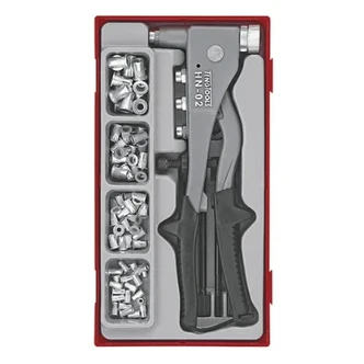 TENG 81PCE H/DUTY NUT RIVET SET W/ NUTSERTS - TC-TRAY