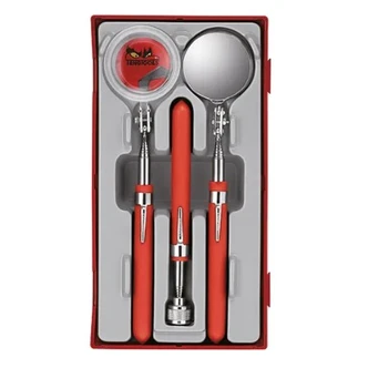 TENG 3PCE MAGNIFIER & MIRROR INSPECTION SET - TC-TRAY