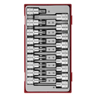 TENG 18PCE 1/2" DR. TX BIT SOCKET SET - TC-TRAY