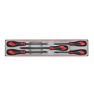 TENG 5PCE MD POWER-THRU SCREWDRIVER SET - TTX-TRAY