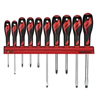 TENG SCREWDRIVER SET 10PCS WALL RACK