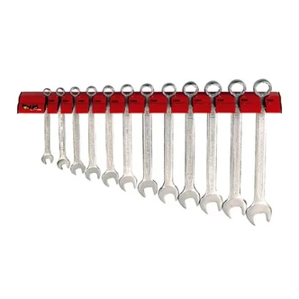 TENG 12PCE COMBINATION SPANNER SET, METRIC 8-19MM WALL RACK
