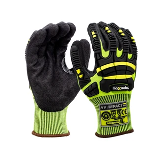 G-Force Cut D High-Vis Impact Glove with RPET and Nitrile Palm