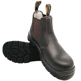 STRAHAN - Cougar Claret Elastic Sided Boot Non-Safety