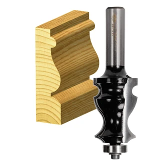 FACE MOULDING BIT 1.1/8 TCT 1/2 SHK W/BEAR