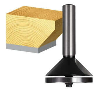 INVERTED CHAMFERING BIT 1.3/4 X 45 DEG TCT 1/2 SHK