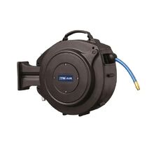 ITM RETRACTABLE AIR HOSE REEL, 10MM X 15M PVC AIR HOSE WITH 1/4" BSP MALE FITTINGS