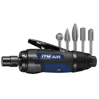ITM DIE GRINDER KIT WITH 5 CARBIDE BURRS & CASE