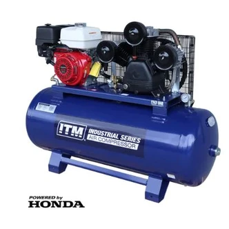 ITM AIR COMPRESSOR, BELT DRIVE PETROL, 13HP GX390 HONDA 270LTR FAD 840 L/MIN