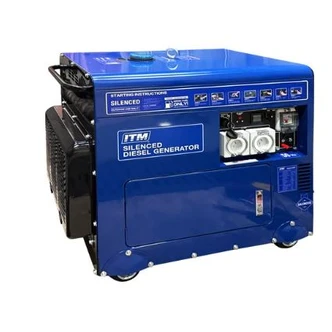ITM DIESEL GENERATOR SILENT CABINET 6500W PEAK ELECTRIC START