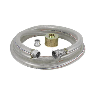 WATER TRANSFER SUCTION HOSE 50MM X 7MTR WITH CAM LOCK FITTING & FILTER