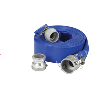 WATER TRANSFER HOSE LAY FLAT 50MM X 20MTR WITH CAM LOCK FITTINGS