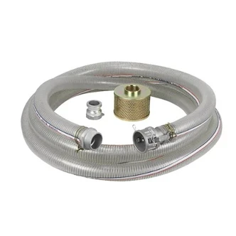 WATER TRANSFER SUCTION HOSE 76MM X 7MTR WITH CAM LOCK FITTING & FILTER