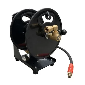 PRESSURE WASHER HOSE REEL 30M PORTABLE WITH COUPLERS