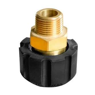 3/8" MALE THREAD TO M22 FEMALE SWIVEL NUT, TO SUIT PRESSURE WASHER