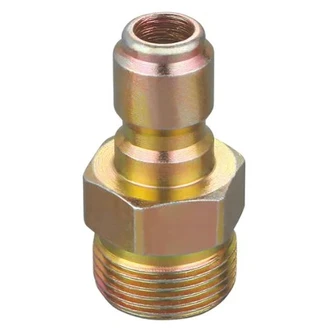 QUICK CONNECT 3/8" BSP PLUG TO M22 MALE THREAD, TO SUIT PRESSURE WASHER