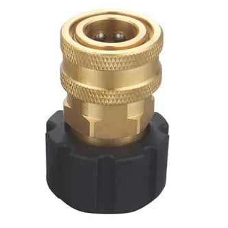 QUICK CONNECT 3/8" BSP SOCKET TO M22 FEMALE SWIVEL NUT, TO SUIT PRESSURE WASHER
