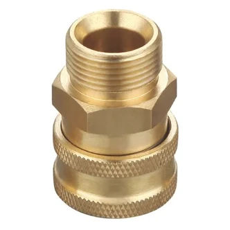 QUICK CONNECT 3/8" BSP SOCKET TO M22 MALE THREAD, TO SUIT PRESSURE WASHER