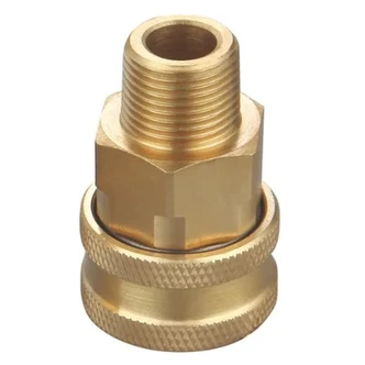 QUICK CONNECT 3/8" BSP SOCKET TO 3/8" MALE THREAD, TO SUIT PRESSURE WASHER