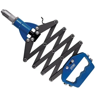 ITM RIVETER, LAZY TONG 3 JAW, 3.2 TO 6.4MM NOZZLES