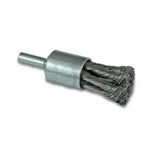 ITM TWIST KNOT END BRUSH STAINLESS STEEL 25MM, 1/4" ROUND SHANK