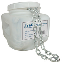 ITM REGULAR LINK CHAIN, GALVANISED, 25KG DRUM