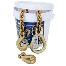 ITM G70 TRANSPORT CHAIN KIT WITH LUG LINK, SLIP HOOK & GRAB HOOKS, 5M LENGTH
